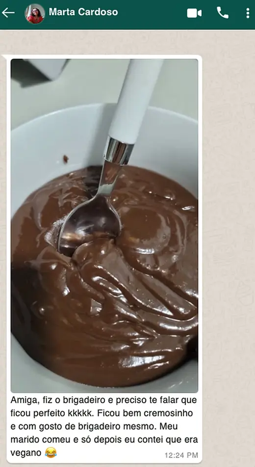 Print de WhatsApp — Brigadeiro de colher