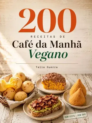 Capa do ebook 200 Receitas de Café da Manhã Vegano