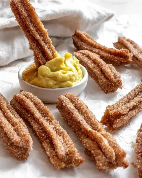 Churros com creme