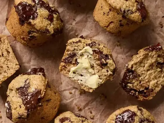 Muffin de Chocolate com Banana