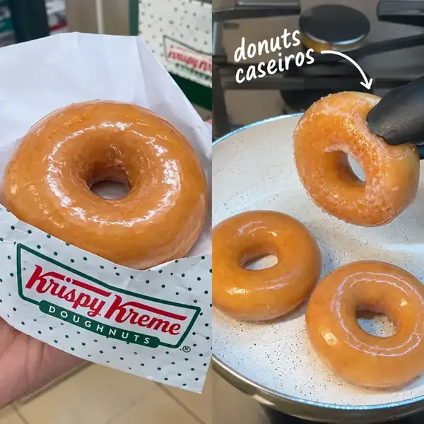 Donut da Krispy Kreme feito em casa