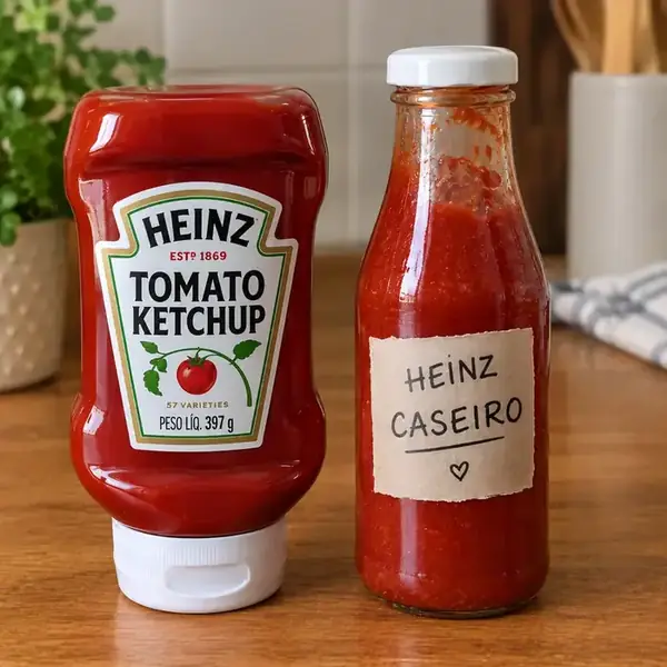 Ketchup Heinz feito em casa