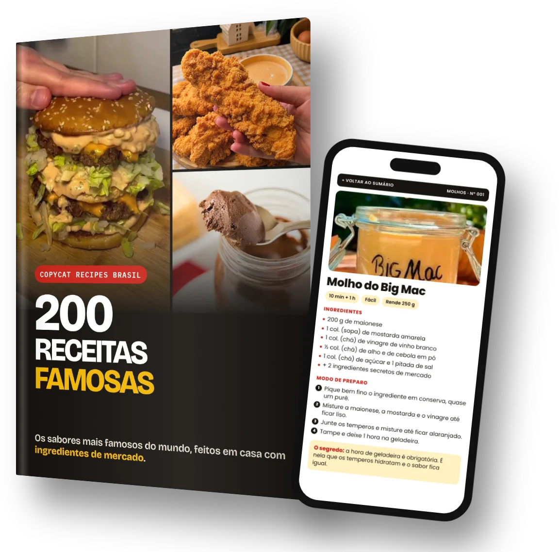 Ebook Copycat Recipes Brasil no formato livro e no celular